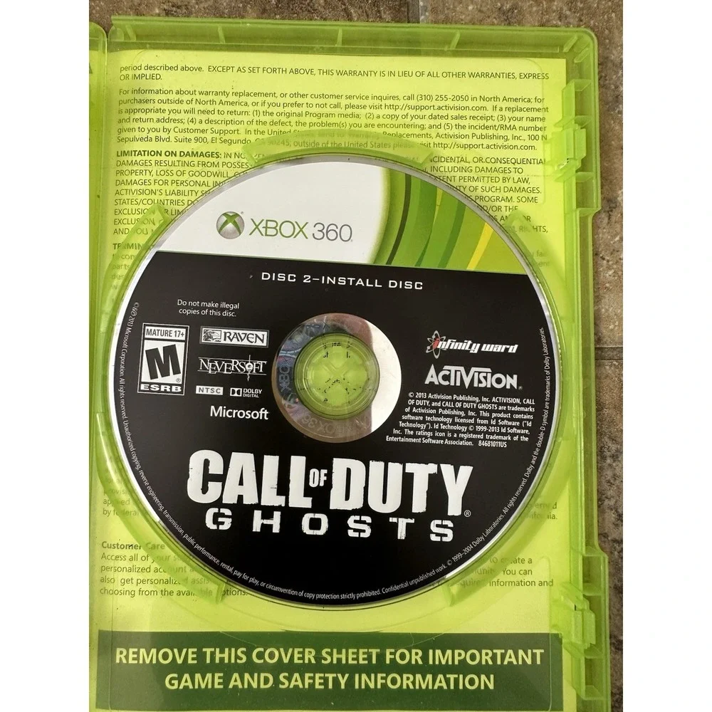 Call of Duty: Ghosts Xbox 360, Call Of Duty World At War 2, Lots